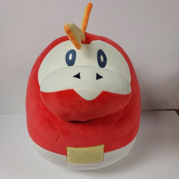 JASWARES  SQUISHMALLOWS FUECOCO RED BEIGE YELLOW ORANGE POKEMON 20 INCH NWT - Picture 1 of 4